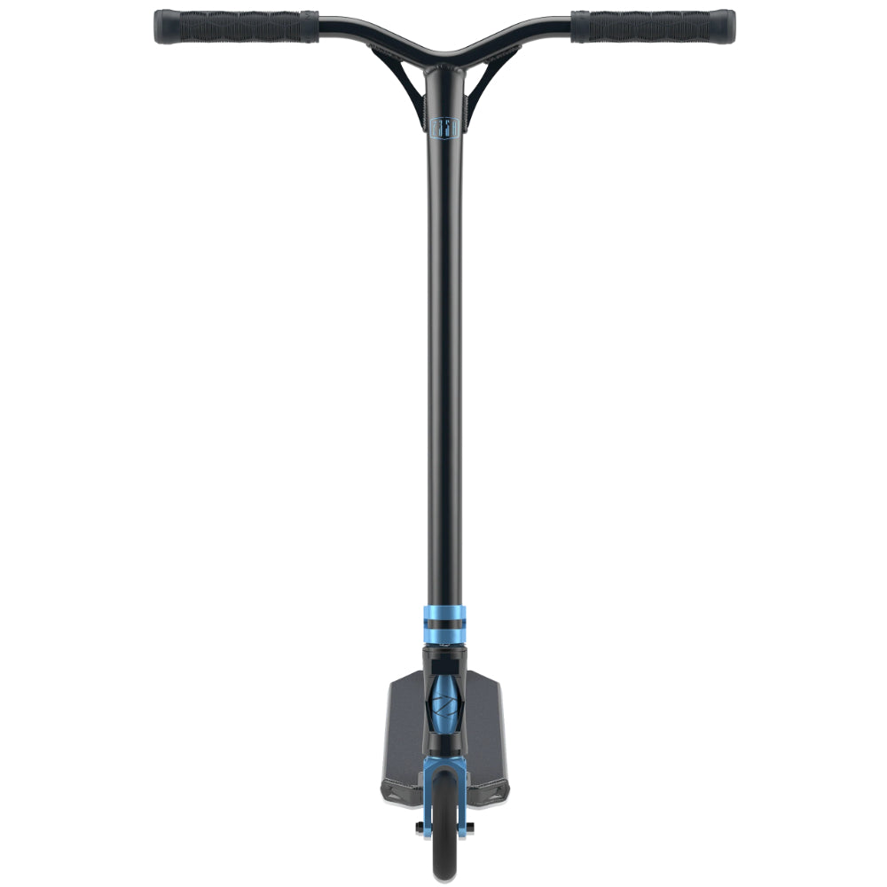 Fuzion Z350 Freestyle Scooter Complete Pinnacle Blue Front Aluminium Bars Hex Grips