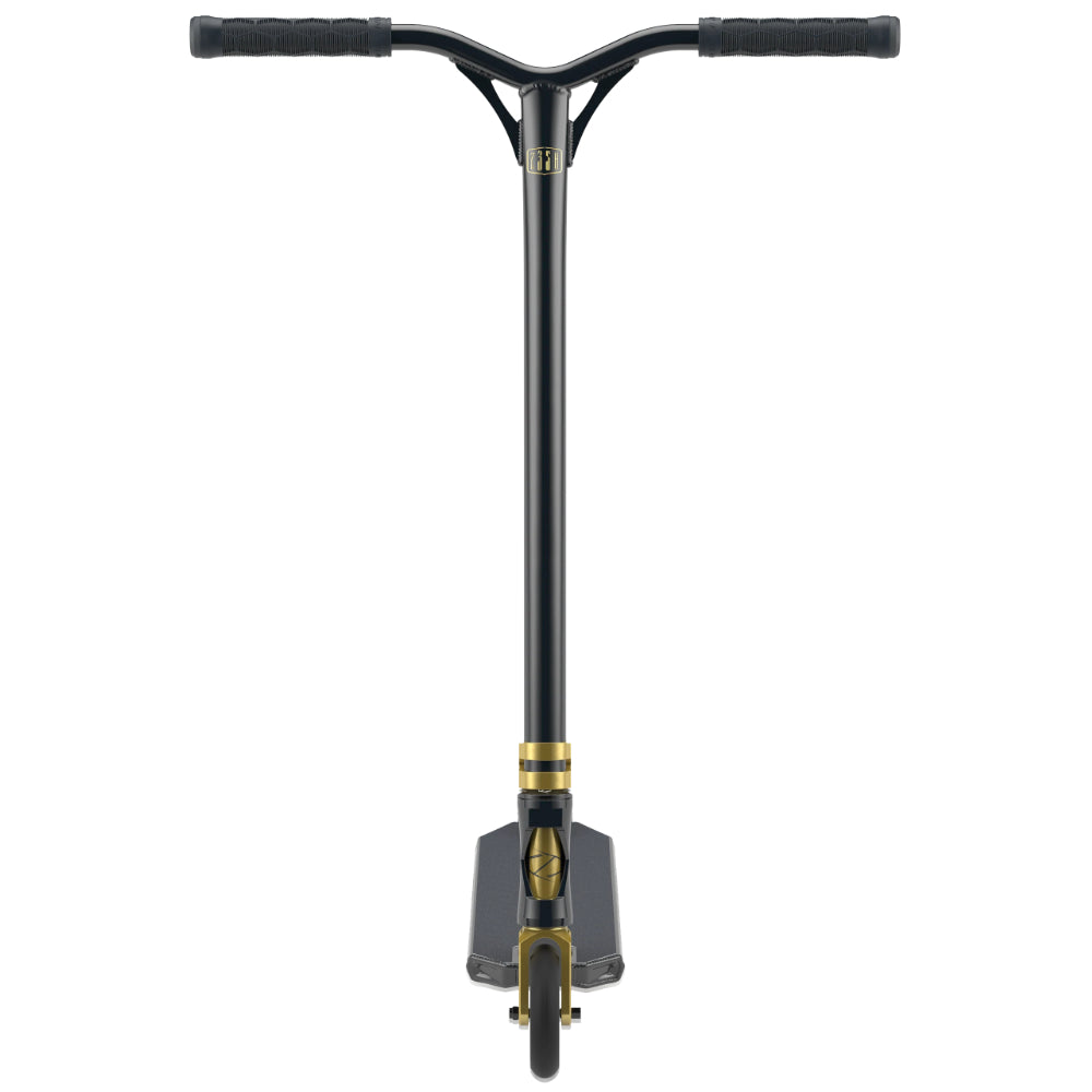 Fuzion Z350 Freestyle Scooter Complete Prophecy Gold Front Aluminium Bars Hex Grips