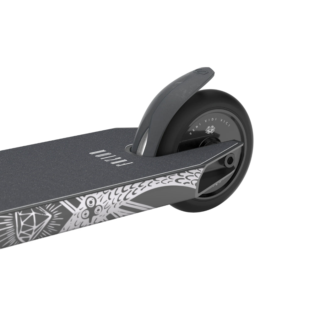 Fuzion Z350 Freestyle Scooter Complete Serpent Silver Nylon Steel Brake