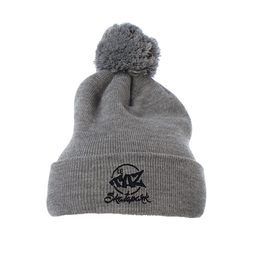 TAZ Pompom - Beenie Grey