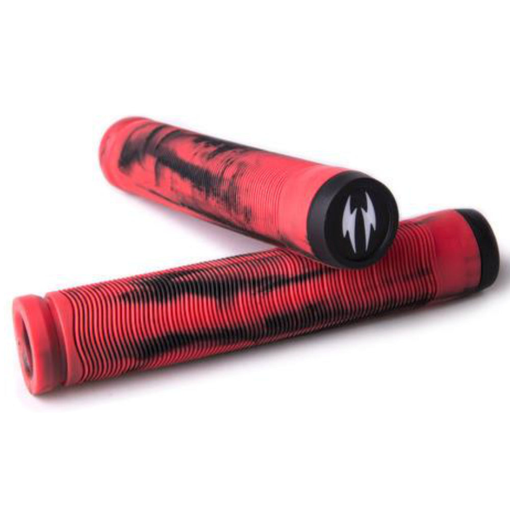 Havoc Handle Bar Grips Red Black Swirl