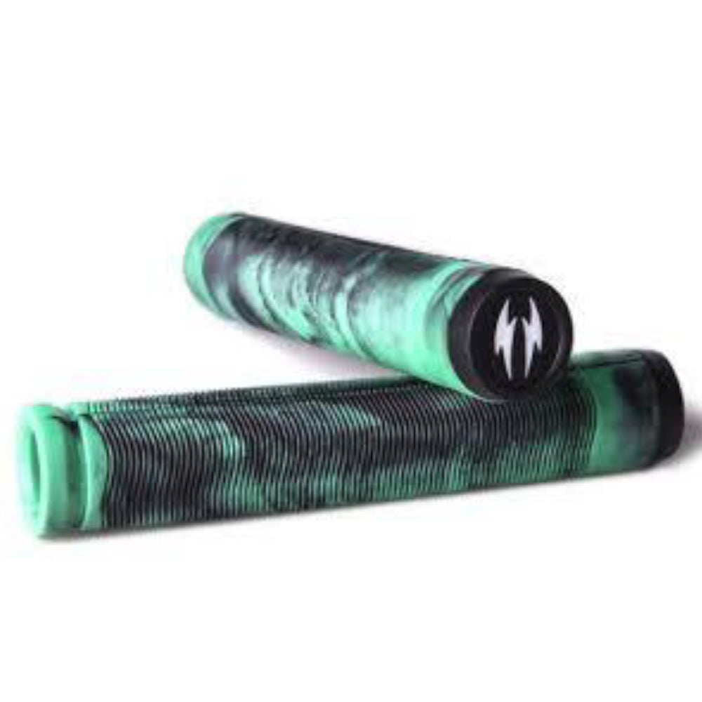 Havoc Handle Bar Grips Teal Black Swirl
