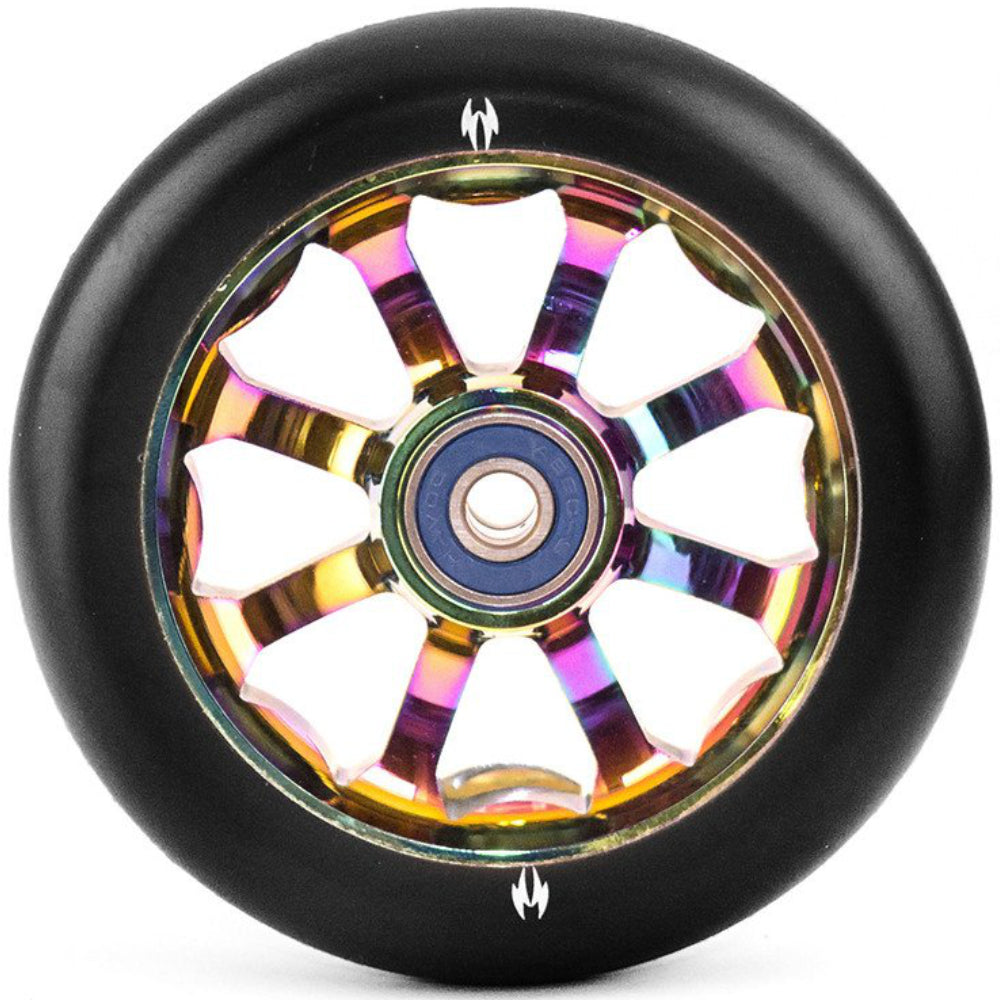 Havoc Spoked 110mm (PAIR) - Scooter Wheels Oilslick Black