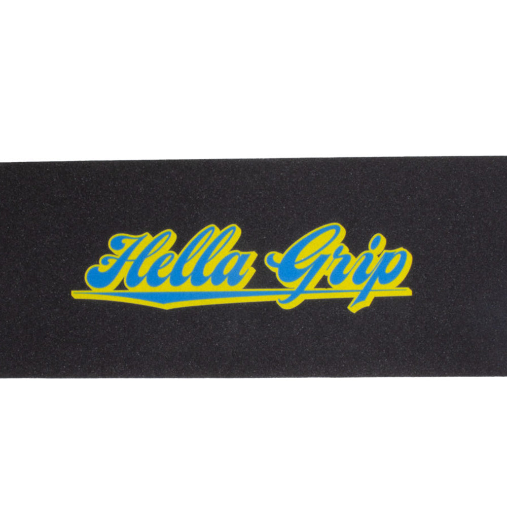 Hella Grip Classic Blue/Yellow Formula C - Scooter Griptape Close Up