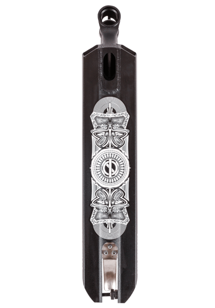 Scooter deck for freestyle scooter, Black, Grindplate