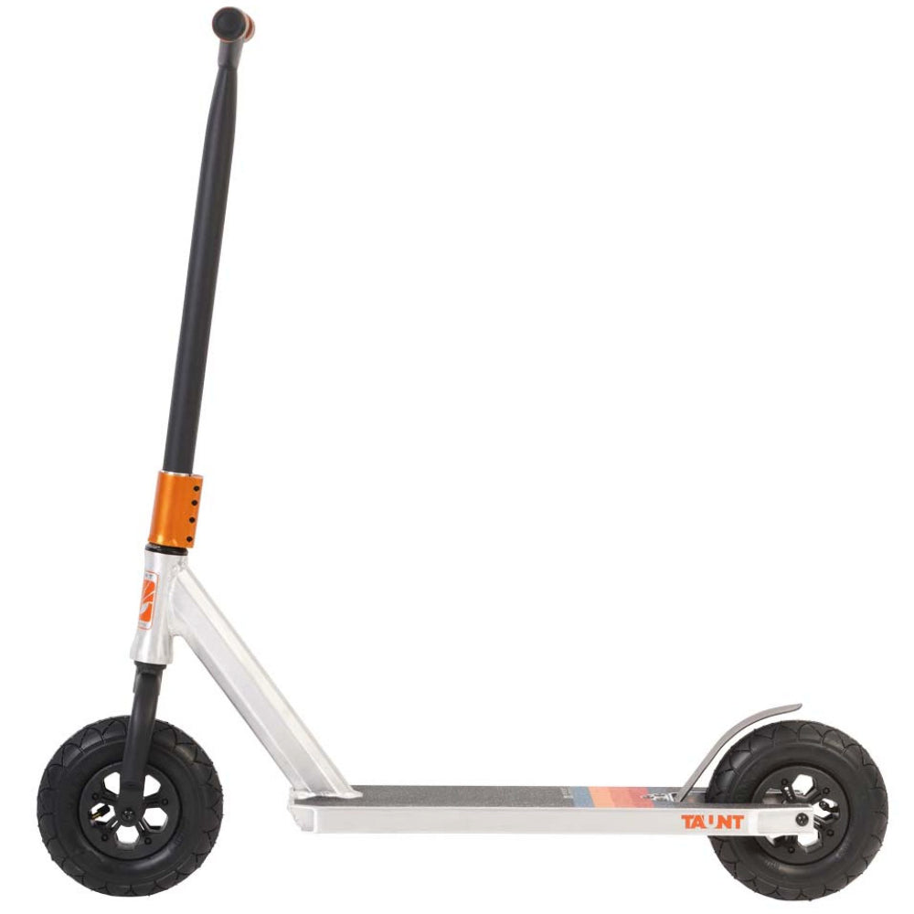 Invert Supreme Taunt Raw / Orange / Green Dirt Scooter Left Side