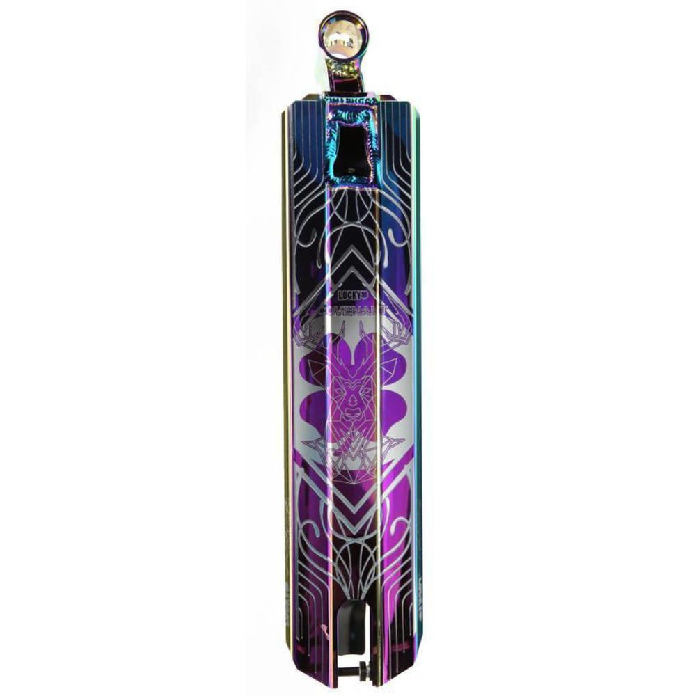 Lucky Covenant Scooter Deck Neo Chrome OilSlick Bottom Deck Design