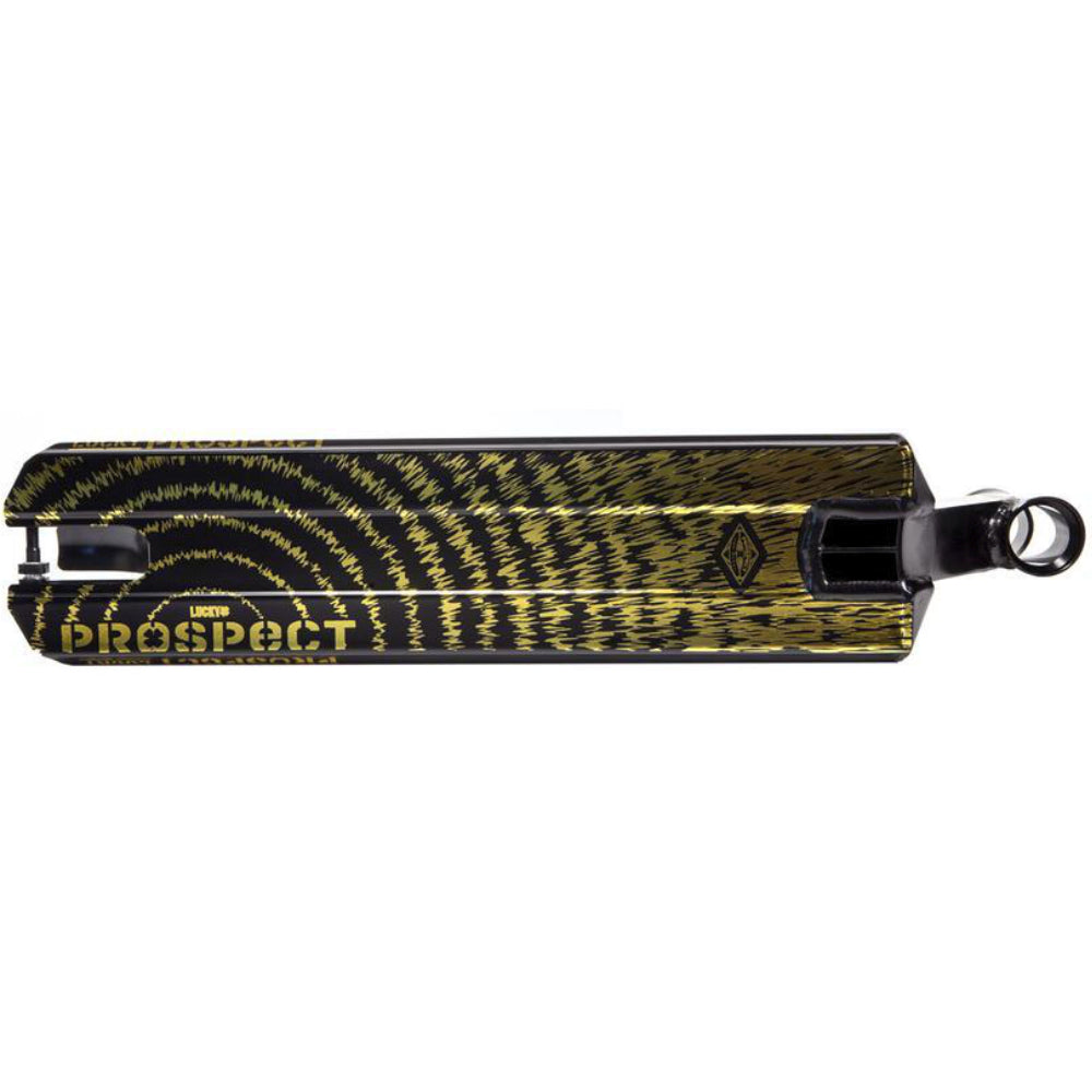 Lucky Prospect 2021 Park Scooter Deck Black Onyx Finger Print Bottom Deck Design