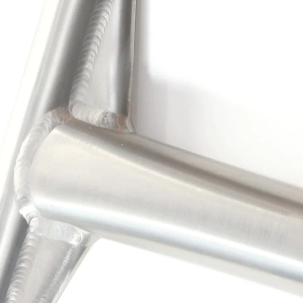 Lucky Standard Titanium Light Freestyle Scooter Bars Raw Close Up Welds