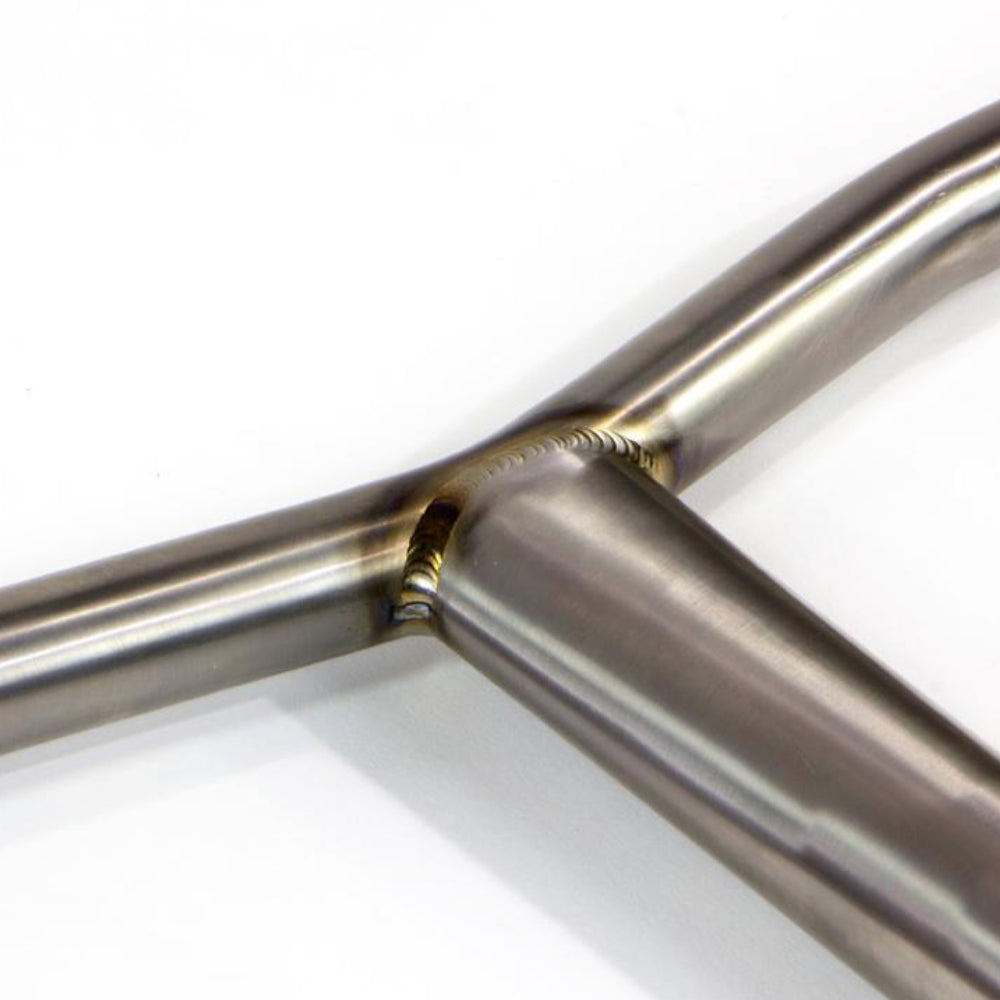 Lucky Titanium Kink Freestyle Super Light Scooter Bars Close Up On Welds