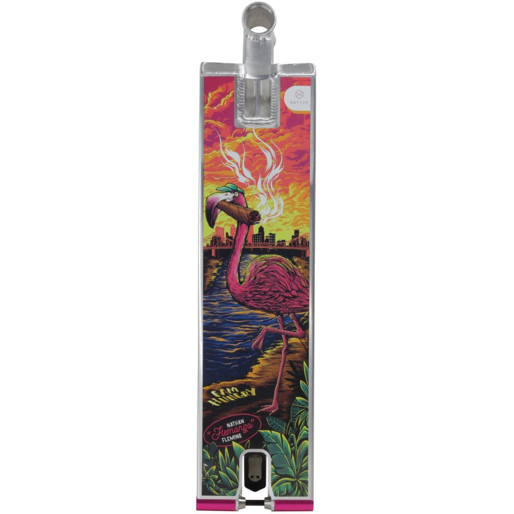 Native Advent Refined Nathan Fleming - Scooter Deck Bottom Deck Design Flamingo