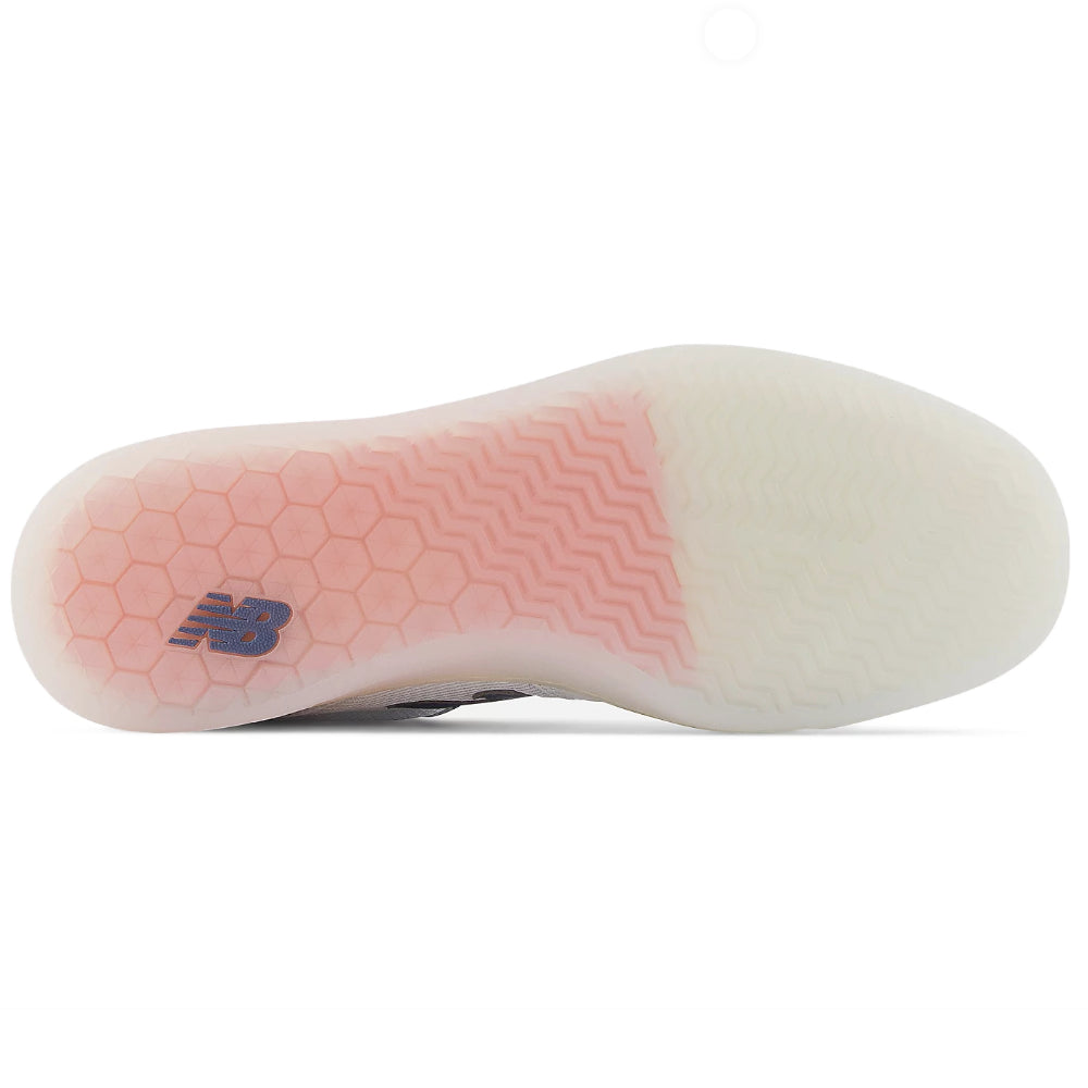 New Balance Numeric 440 White With Blue Shoes Clear Outsole With C-Cap Mid Sole