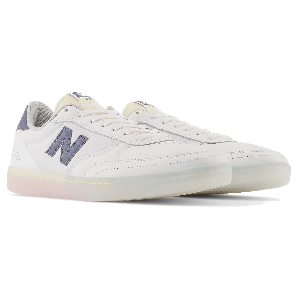 New Balance Numeric 440 White With Blue Shoes Pair View