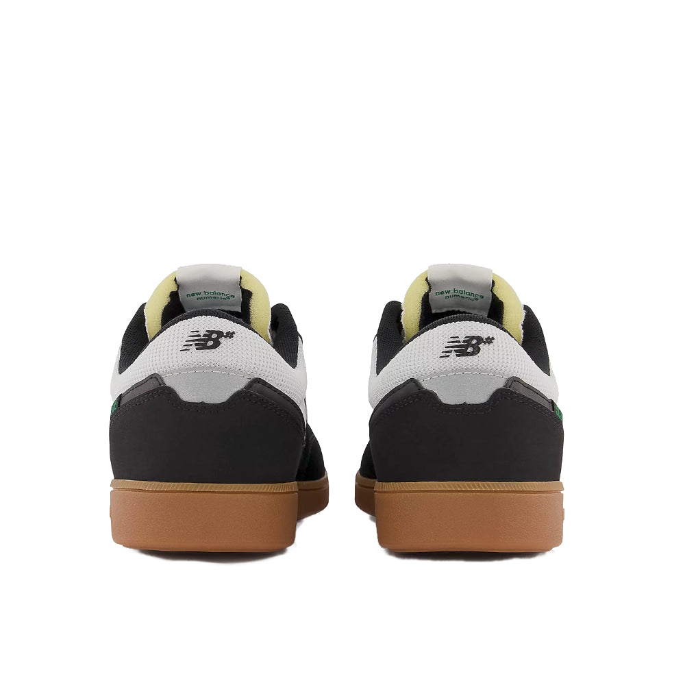 New Balance Numeric Brandon Westgate 508 Black White - Shoes Back View With Open Tong