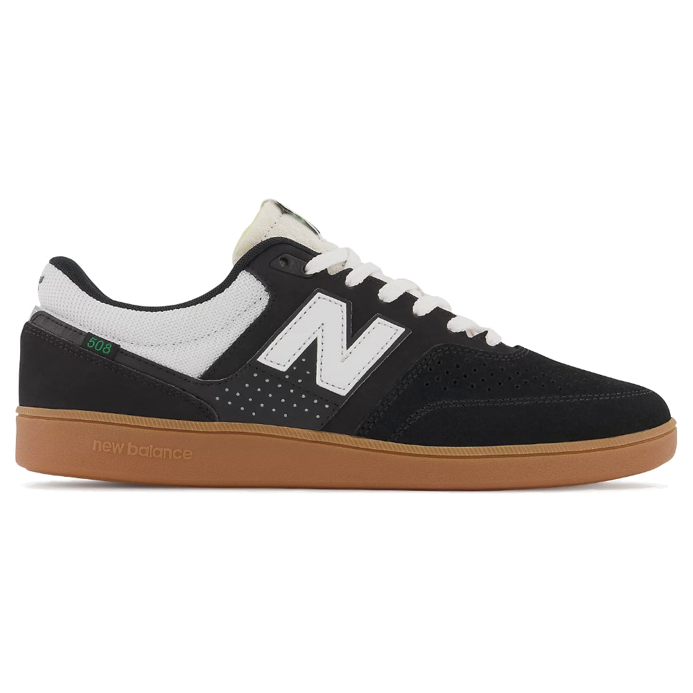 New Balance Numeric Brandon Westgate 508 Black White - Shoes Side Mesh