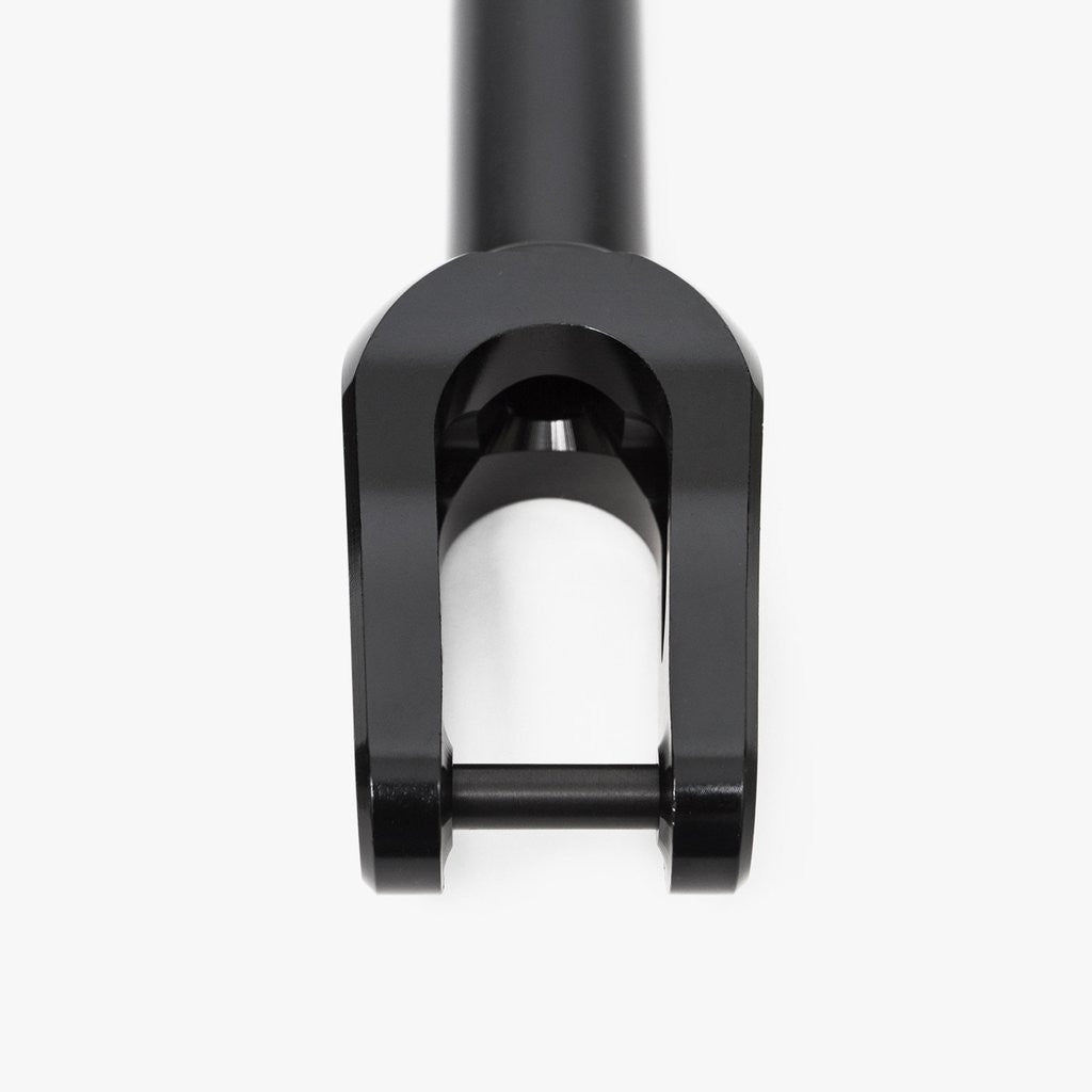 Scooter fork for freestyle scooter, Black, Zoom
