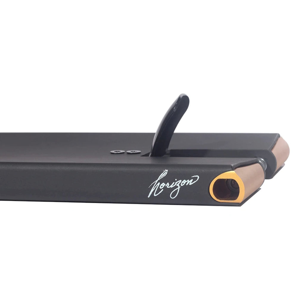 North Scooters Horizon XL Freestyle Scooter Deck 7in 7" Black Gold Side Close Up