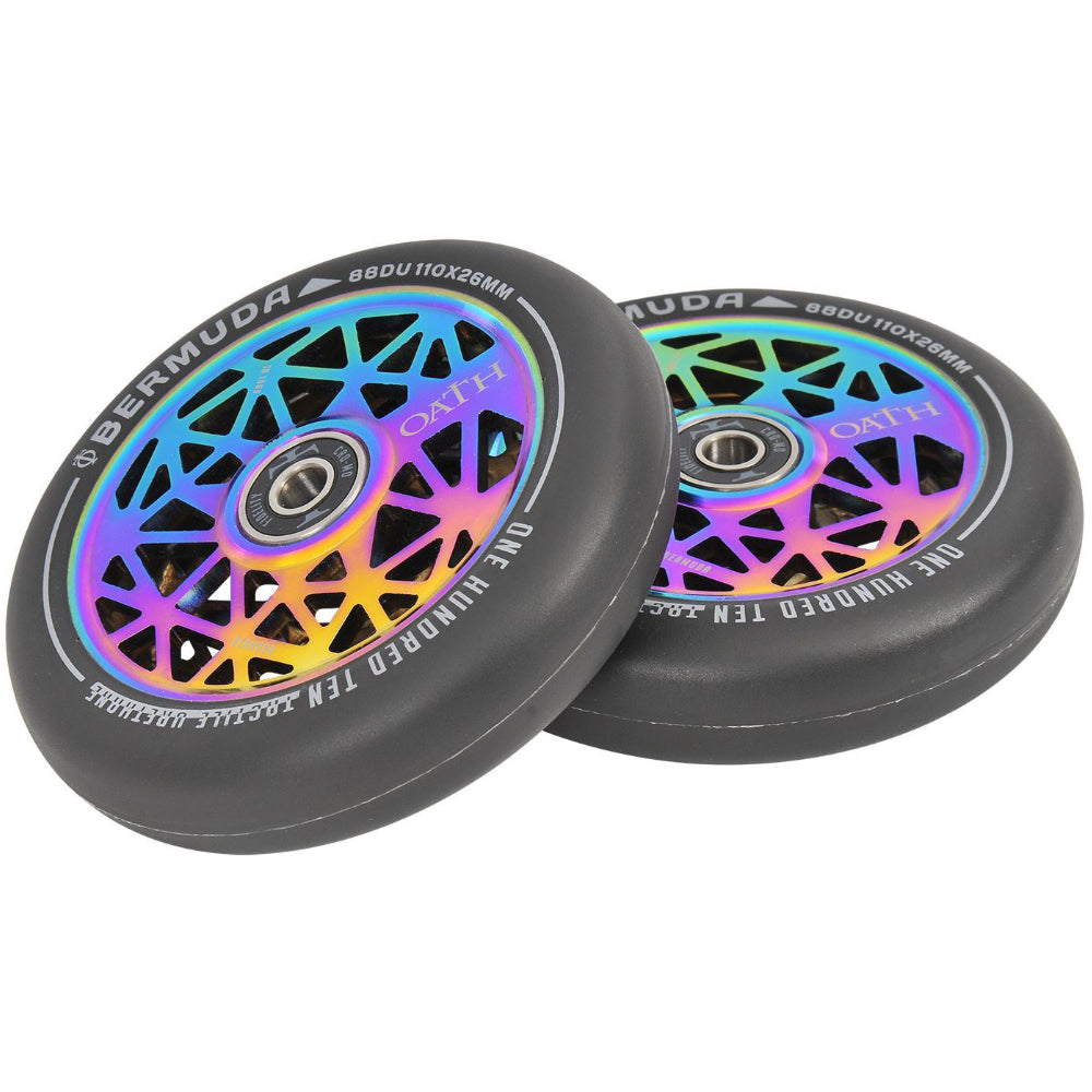Oath Bermuda 110mm (PAIR) - Scooter Wheels Neo Chrome Set