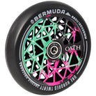 Oath Bermuda 120mm (PAIR) - Scooter Wheels Green Pink Black Angle
