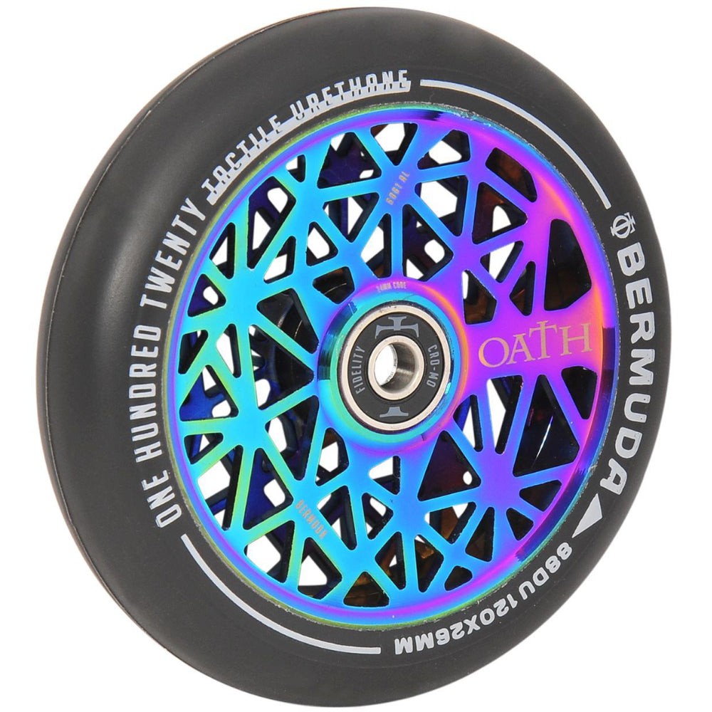 Oath Bermuda 120mm (PAIR) - Scooter Wheels Neo Chrome Angle