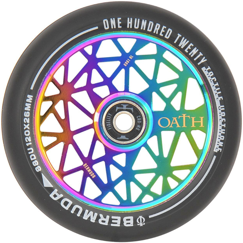 Oath Bermuda 120mm (PAIR) - Scooter Wheels Neo Chrome Front