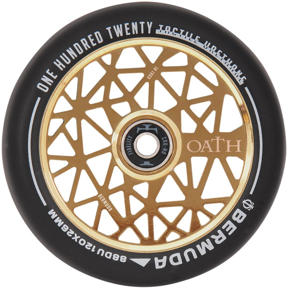 Oath Bermuda 120mm (PAIR) - Scooter Wheels Neo Gold Front