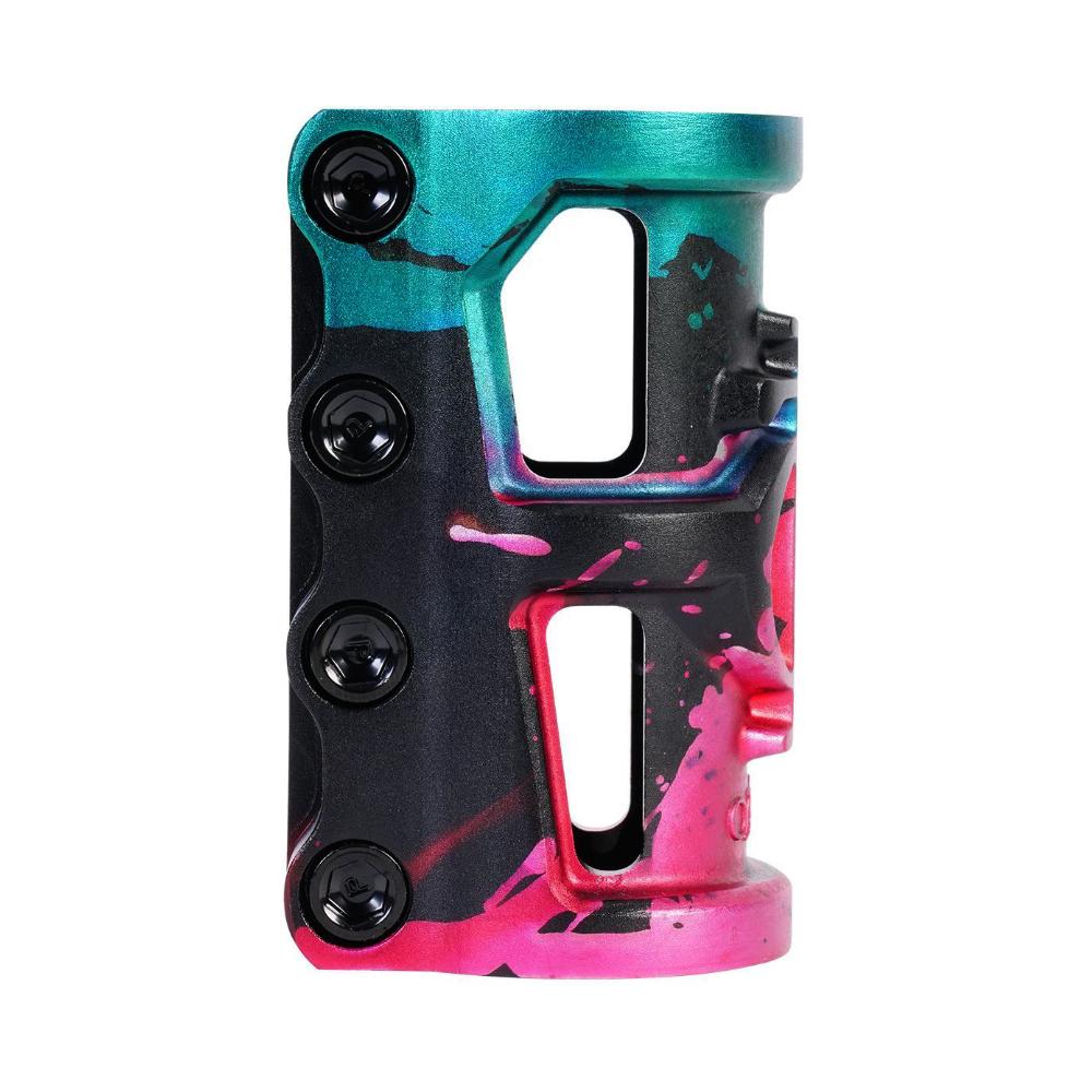 Oath Cage SCS V2 - Scooter Clamp Green Pink Black Side