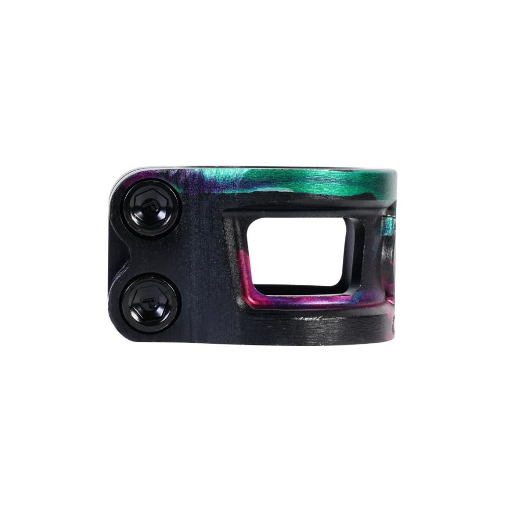 Oath Cage V2 Double - Scooter Clamp Green Pink Black Side