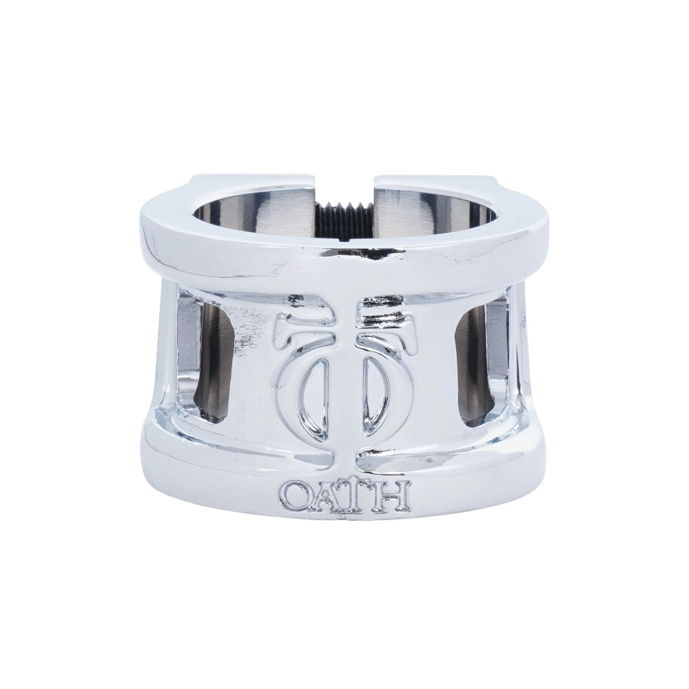 Oath Cage V2 Double - Scooter Clamp Neo Silver Front