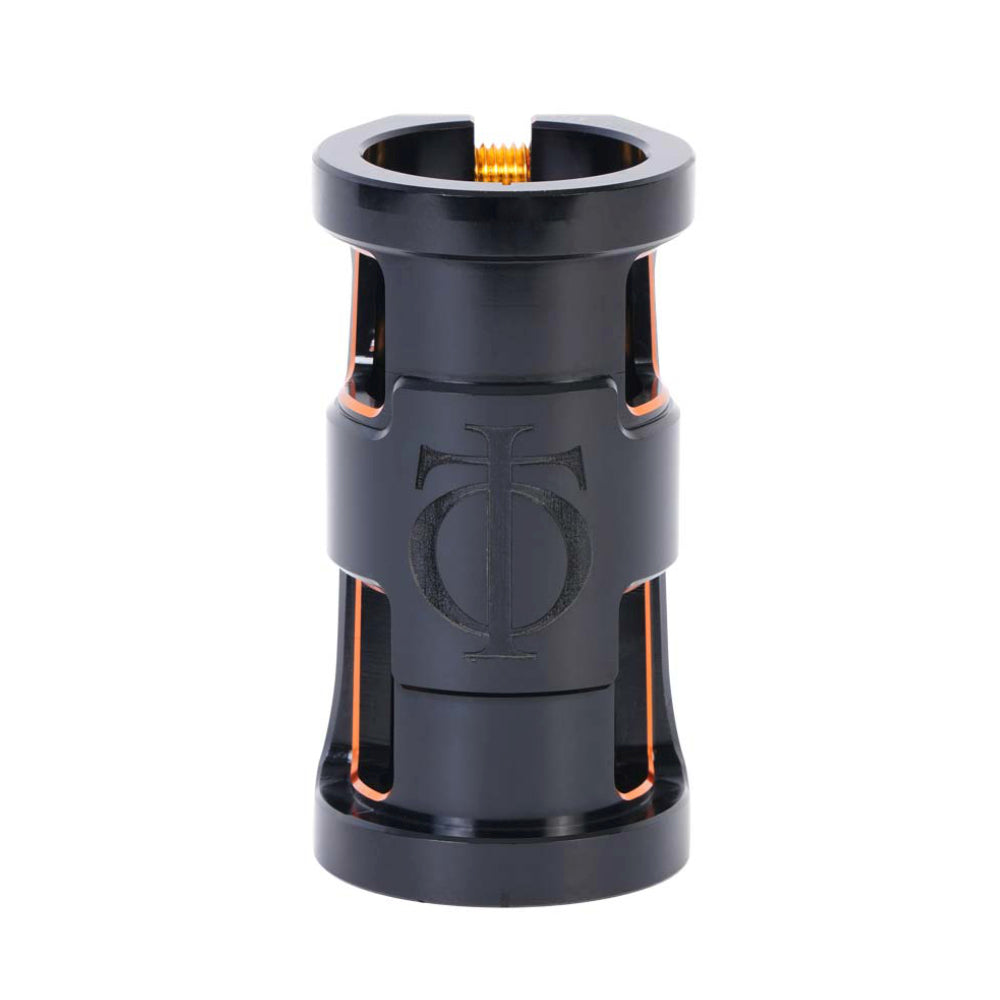 Oath Carcass SCS Light Scooter Clamp Black Orange Front Logo
