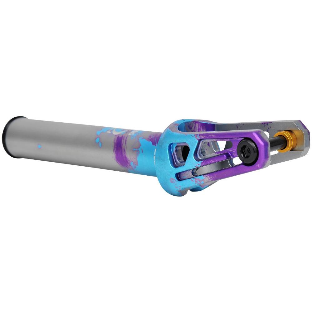 Oath Shadow HIC/SCS - Scooter Fork Blue Purple Titanium Angle Floor