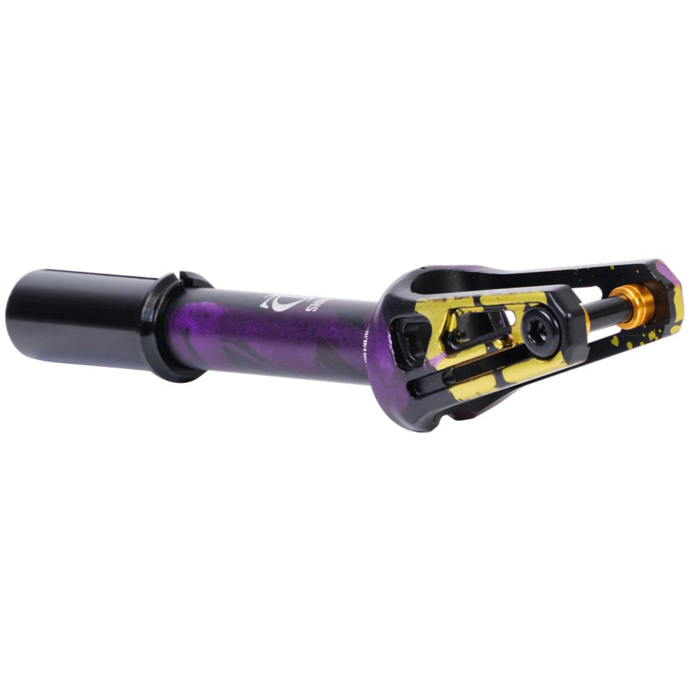 Oath Shadow IHC Scooter Fork Black Purple Yellow Profile