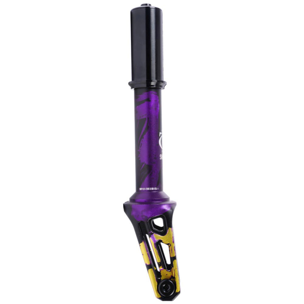 Oath Shadow IHC Scooter Fork Black Purple Yellow Side