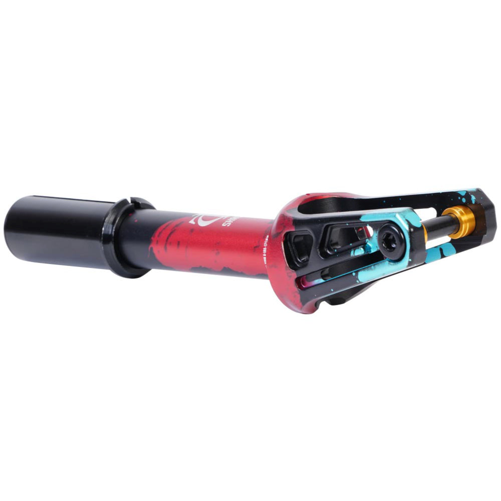 Oath Shadow IHC Scooter Fork Black Red Teal Profile