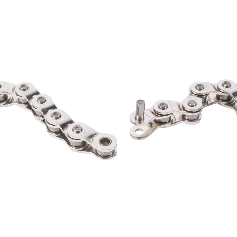 Odyssey Bluebird Half Link - BMX Chain Silver Chrome Link Close Up