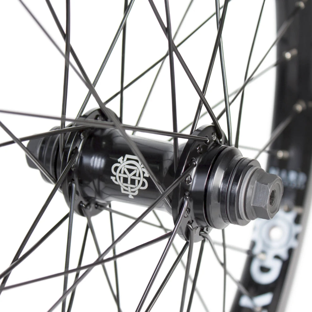 Odyssey Hazard Lite Front BMX Wheel Black Close Up Hub