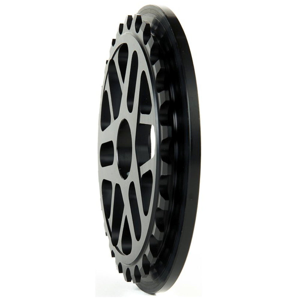 Odyssey La Guardia Black 28T - BMX Sprocket Angle View