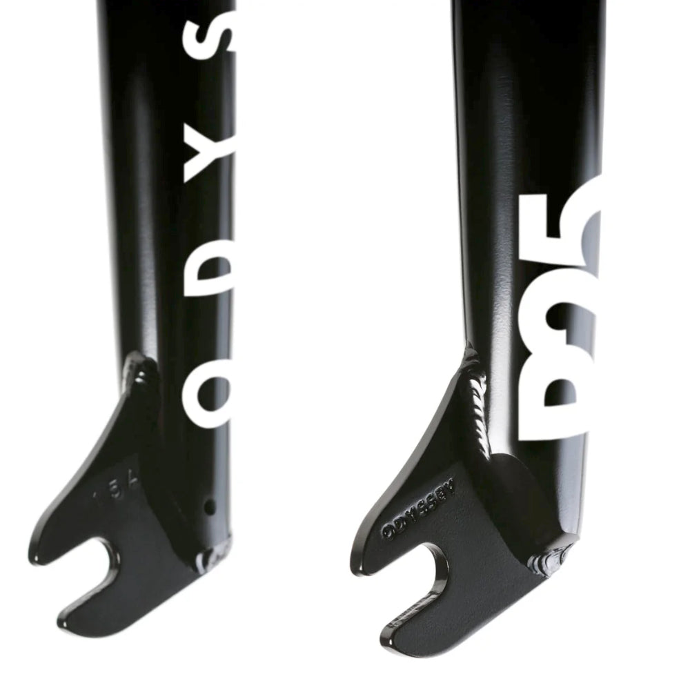 Odyssey R25 Black BMX Fork Drop Outs Close Up