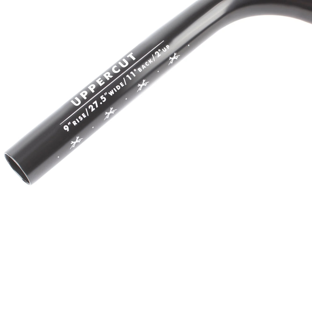 Odyssey Uppercut 9" Rustproof Black - BMX Bars Specs Close Up