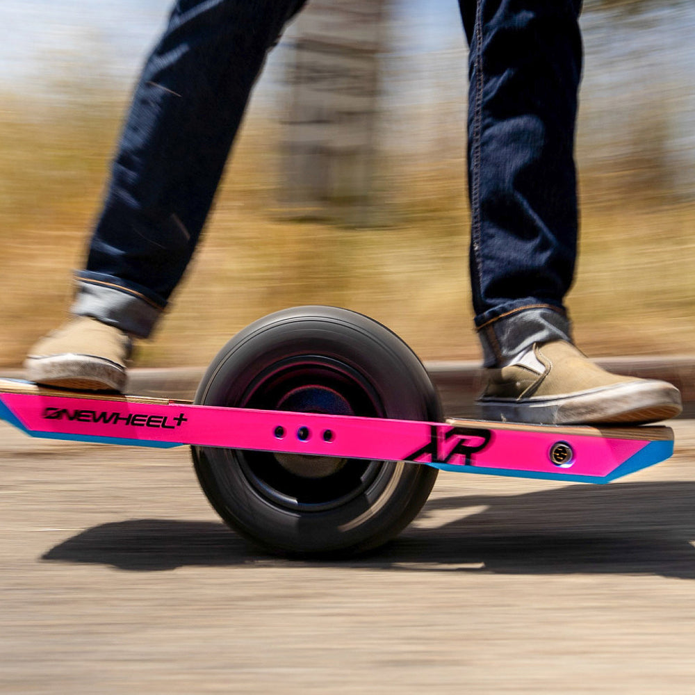Onewheel Rail Guards For XR - Onewheel Accessories Fuchsia Installed