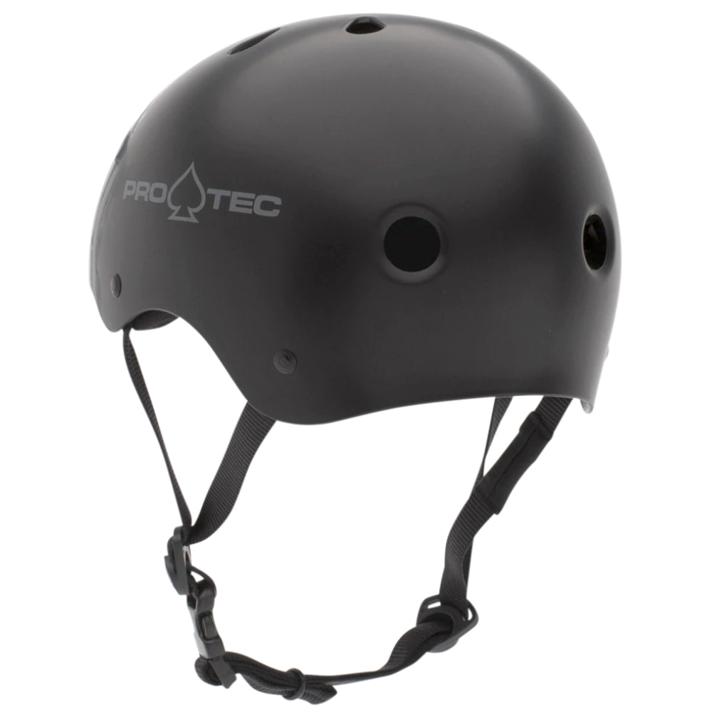 PRO-TEC Classic Skate Matte Black - Helmet Back Left
