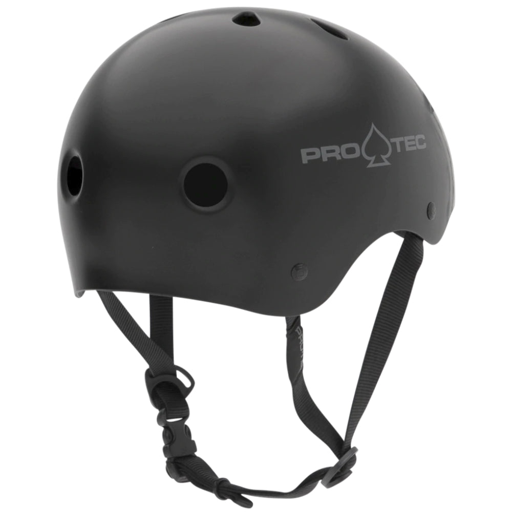 PRO-TEC Classic Skate Matte Black - Helmet Back Right