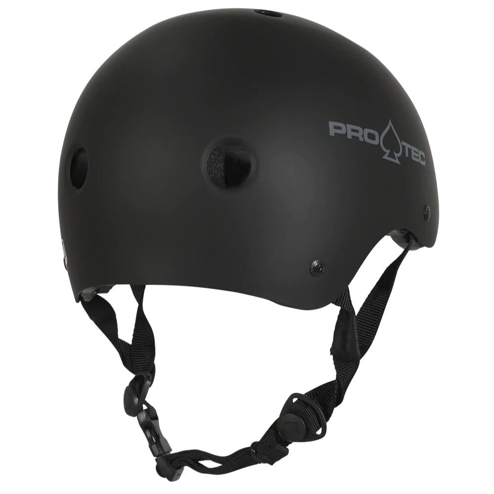 PRO-TEC Classic Skate Matte Black (CERTIFIED) - Helmet Back Right