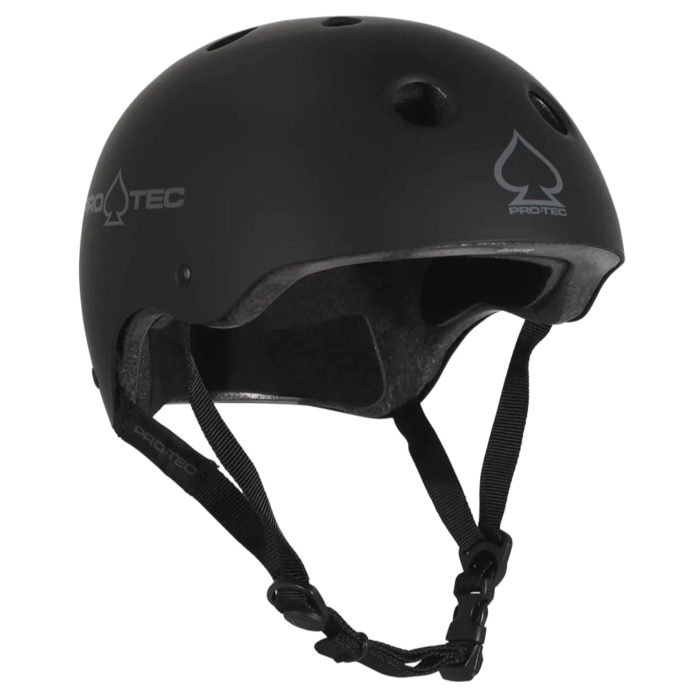 PRO-TEC Classic Skate Matte Black (CERTIFIED) - Helmet Front Right