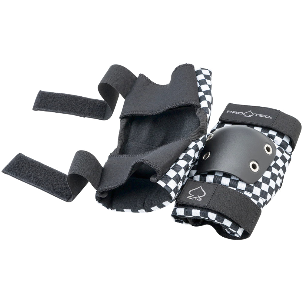 PRO-TEC Junior Street Gear 3 Pack Youth Checker - Pads Elbow Open
