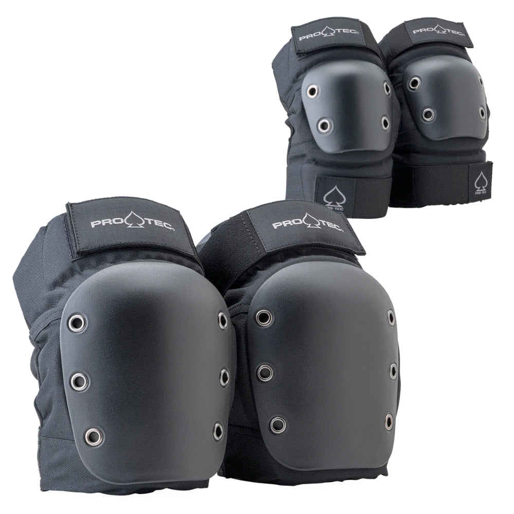 PRO-TEC Street 2 Pack Knee And Elbow Pad Set Black - Pads