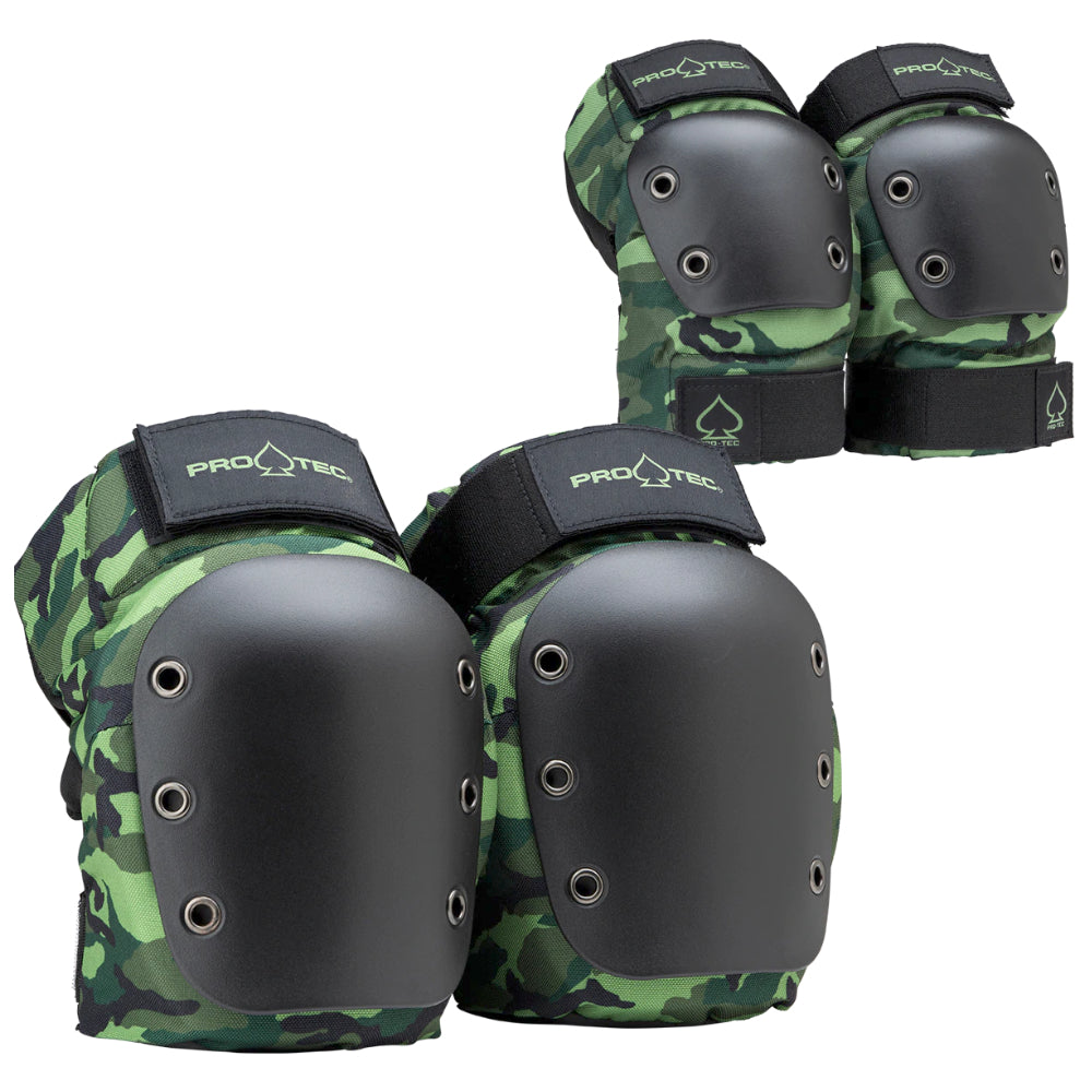 PRO-TEC Street 2 Pack Knee And Elbow Pad Set Camo - Pads