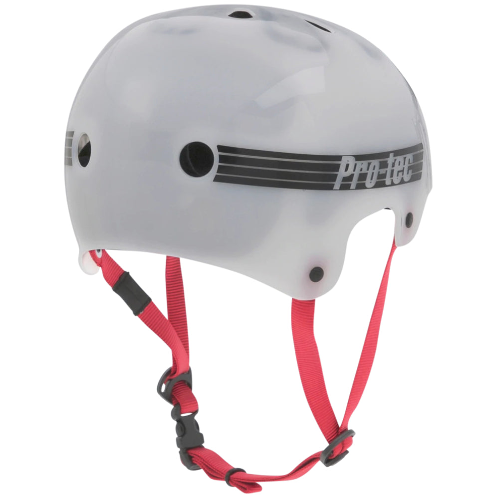 PRO-TEC The Bucky Translucent White Helmet Right Back