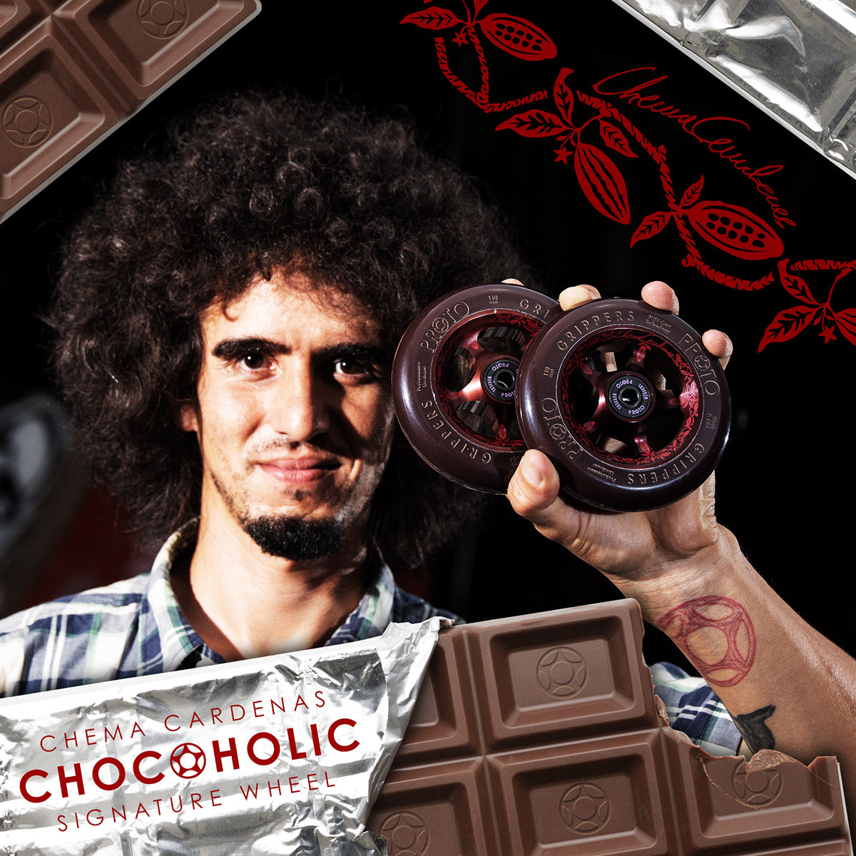 Proto Chocoholic Grippers Chema Cardenas Sig. (PAIR) - Scooter Wheels Chema Cardenas
