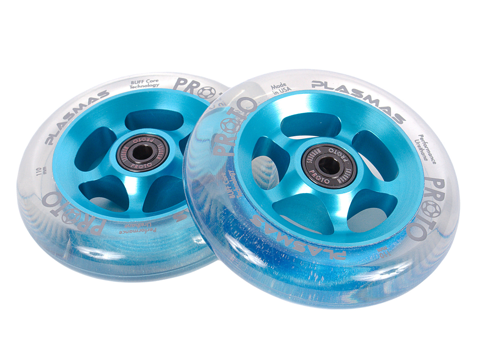Proto Plasma Electric Blue 110mm (PAIR) - Scooter Wheels Design